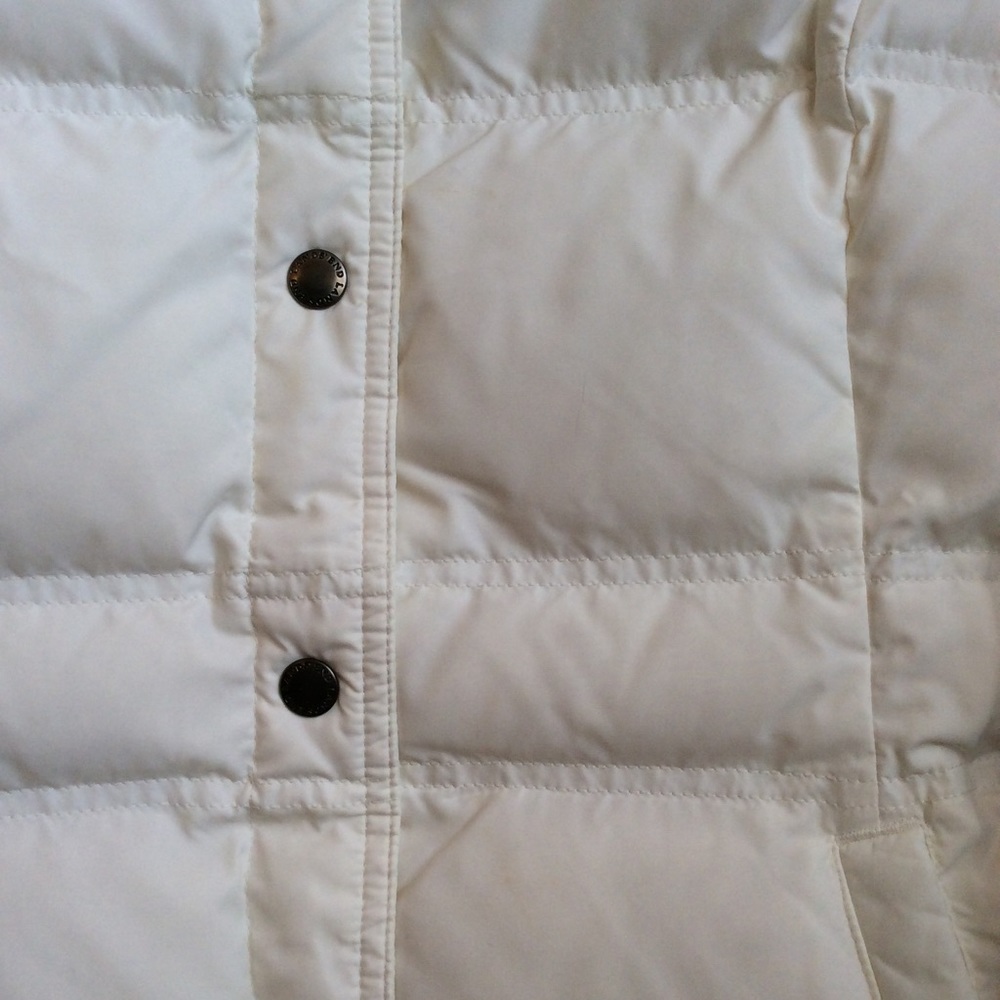 Lands’ End Cream Ivory Down Puffer Vest - Picture 7 of 8